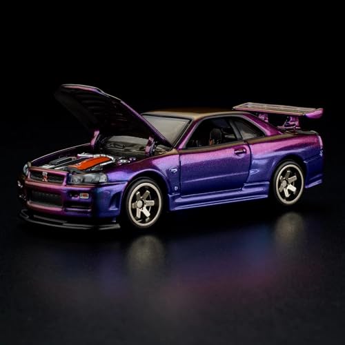 Hot Wheels Nissan Skyline GT-R BNR34 escala 1:64 miniatura 2