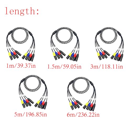 Cable de audio multicore sin interferencias con funda trenzada robusta 6