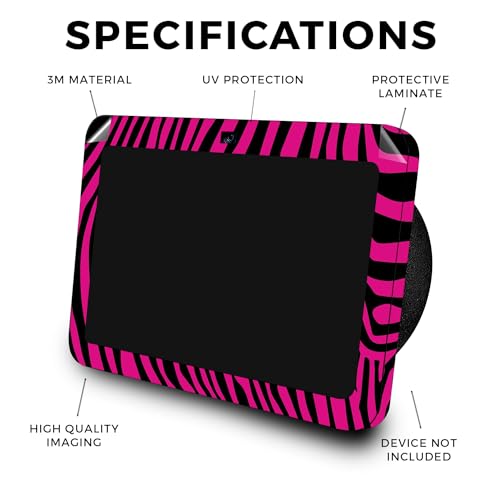 Image of Skin Compatible with Amazon Echo Show 8 (3rd Gen, 2023) - Pink Zebra - Premium 3M Vinyl Protective Wrap Decal Cover - Easy to Apply | Crafted in The USA by MightySkins