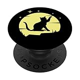 Photo Gallery cat black moon pet meow kitty popsockets popgrip intercambiabile Photo Gallery cat black moon pet meow kitty popsockets popgrip intercambiabile