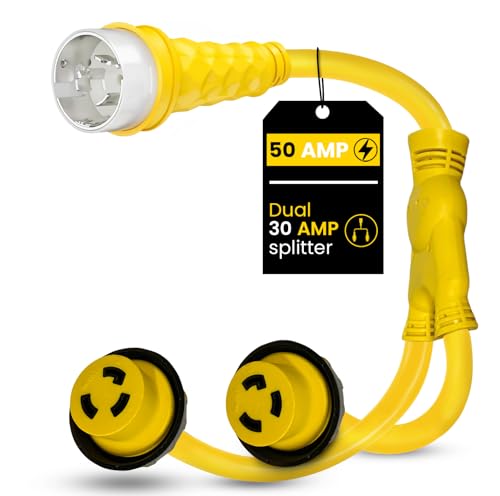 Amp Up 50A to 30A dual output adapter image