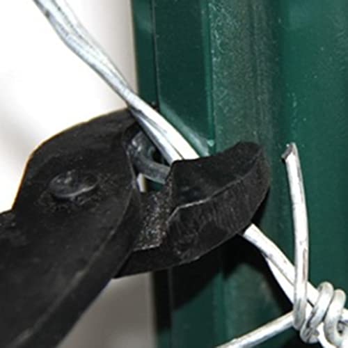 Alambre de púas galvanizado de acero resistente de 2.3mm con púas de 15mm y 4 puntas, ideal para cercas de jardín y suministros para pasturas (Tamaño: 100m, Color: Plata) miniatura 5