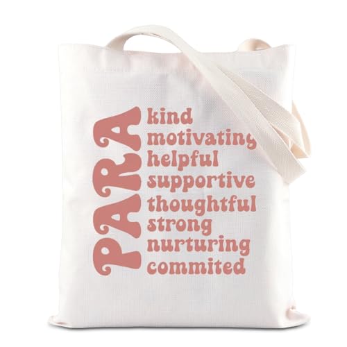 TGBJE Para Tote Bag Para Appreciation Gift Paraprofessional Handbag Teacher Aide Gift Teaching Assistant Shopping Bag, Para Kind Bag