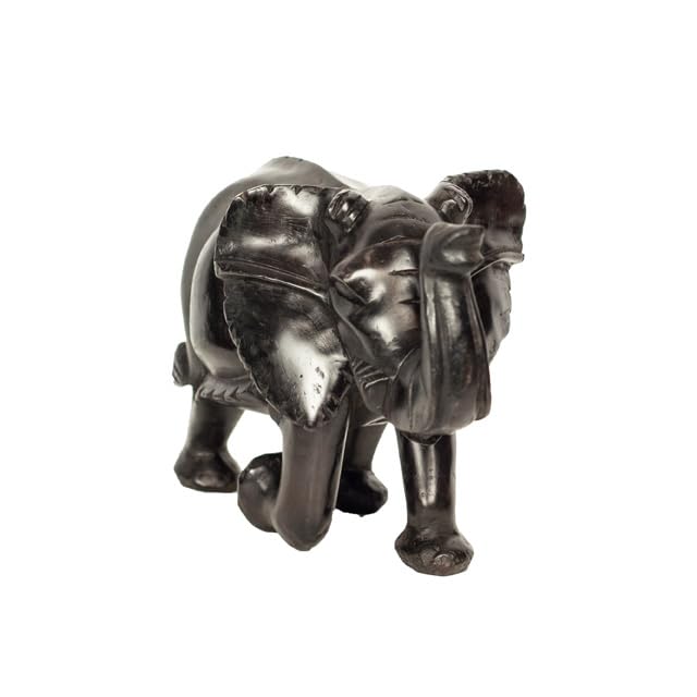Figurine éléphant bois exotique idée cadeau symbolique et porte-bonheur