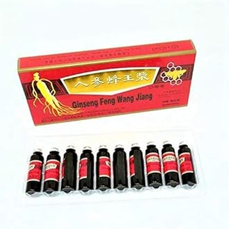 (Original) 3 Boxes Ginseng Royal Jelly Oral Liquid, Red Panax Ginseng & Royal Jelly Improves Stamina, Memory, Focus, Clarity, Immunity & Energy Support,(3x10x10ml)
