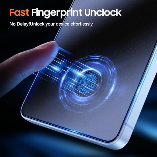 Image of UniqueMe for S26 Plus Matte Screen Protector - 2 PACK Tempered Glass for Samsung Galaxy S26 Plus,[Anti-Glare & Anti-Fingerprint] Fingerprint Unlocking,Easy Installation,Bubble-Free,9H Hardness