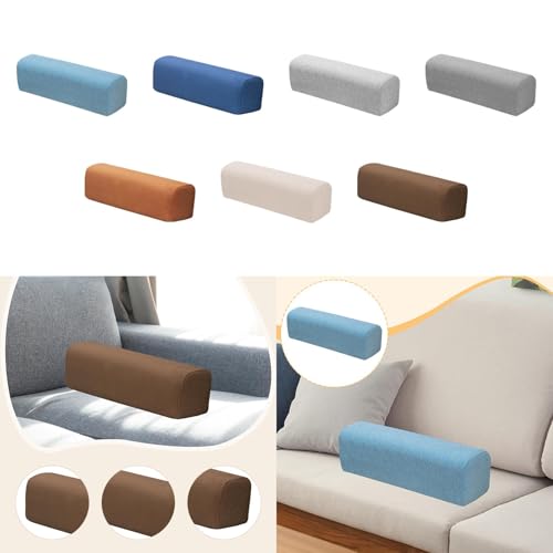Image of Side Arm Rest Pillow Bolster High Density Foam Armrest for Couch Car Bedroom Light Blue|Bedding|Bed Pillows