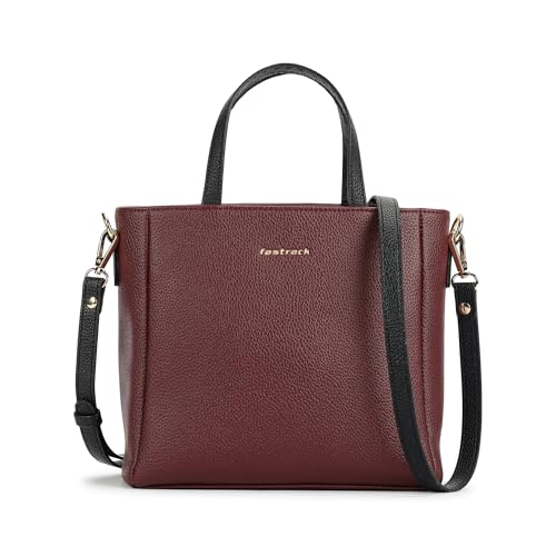 Fastrack Life Edit Satchel Bag for Women | Small Size with Zipper Closure, Double Handles & Detachable Sling Strap | Versatile Everyday Satchel Bag