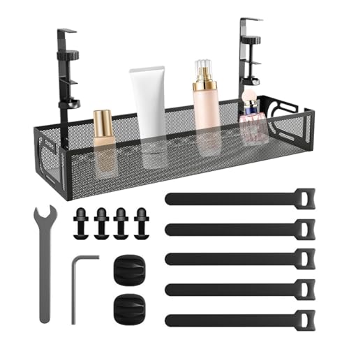 Under Desk Cable Organizer - Caja de gestión de cables, sin instalación de perforación | Bandeja de cables para el escritorio para el hogar, caja organizadora de cables para la gestión de cables