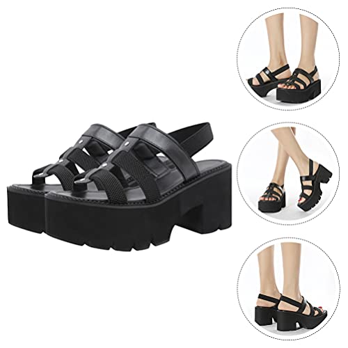 Holibanna delle Donne Pescatore Sandalo Nero della...