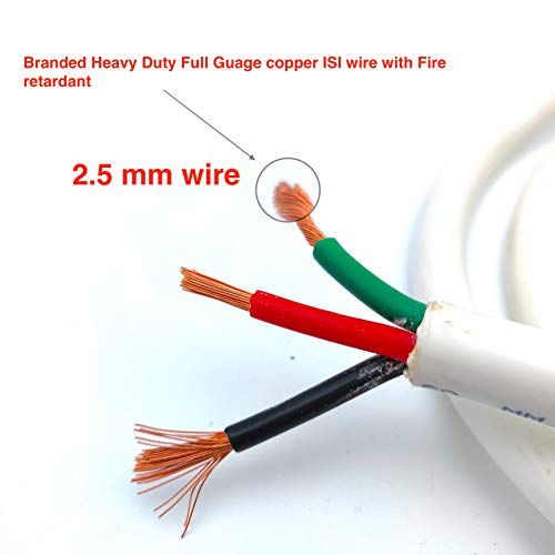 Image of BITCORP 16A Heavy Duty Power Extension Board with Multi Socket, 3500W, 3 Meter 2.5mm Electric Cord for AC, Refrigerator, EV Charger, Washing Machine, Geyser