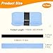 M METERXITY 10-Pack Tennis Racket Grip Tape PU Tennis Overgrip Grip Tapes Anti-Slip Sweat Absorbent for Pickleball/Racquetball/Badminton/Squash/Baseball Bat Handle Sky Blue