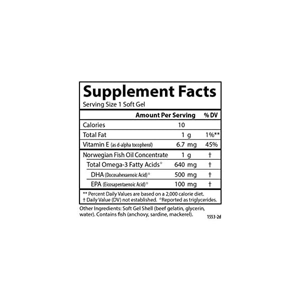 Carlson-Super-DHA-Gems-1000-mg-DHA-Supplements-640-mg-Fatty-Acids-Norwegian-Fish-Oil-Concentrate-Wild-Caught-Sustainably-Sourced-Fish-Oil-Capsules-240-Softgels Carlson Super DHA Gems - 500 mg DHA Supplements, 640 mg Fatty Acids, Norwegian Fish Oil Concentrate, Wild-Caught, Sustainably Sourced Fish Oil Capsules, 240 Softgels