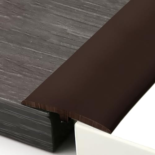 Self-Adhesive Transition Profile, 5 x 300 cm, Transition Strip Floor, Self-Adhesive PVC Transition Strip, T Profile Door Threshold Strip, Flat Dividers for Thresholds of Laminate Tiles and Connecting