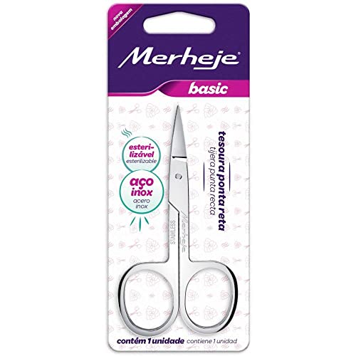 Tesoura de Unha Merheje Basic Reta, Merheje, Merheje