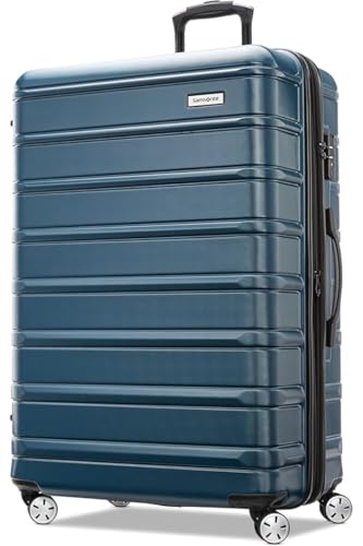 Image of Samsonite Omni 2 Hardside 2 Piece Set - Includes Global Carry-On & Large Checked Suitcases - 360 Dual Spinner Wheels - Integrated TSA Lock & Expansion - Amazon Exclusive - Nova Teal