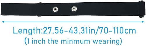 Miniatura 2 de Correa de repuesto para monitor de frecuencia cardíaca, correa suave ajustable, correa de pecho de frecuencia cardíaca, correa de repuesto para