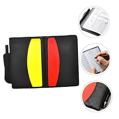 Kit profesional de tarjetas y silbato para árbitro de fútbol miniatura 3