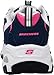 Skechers Women's D'Lites Original Lace-Up Sneaker, Navy/Pink, 7 M US