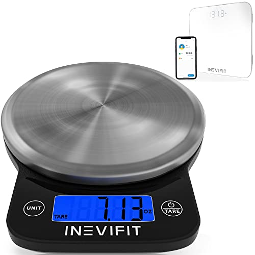 Báscula Digital Inteligente INEVIFIT para Baño y Cocina miniatura 1