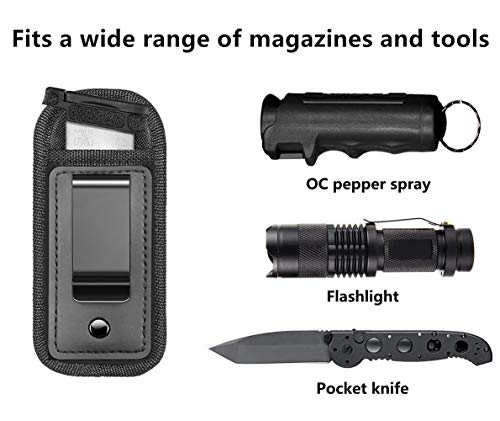 Tacwolf 4 Pack Magazine Pouch Iwb Inside Waistband Pistol Handgun For Concealed Carry Universal Single Double Stack Mags For Glock Sig Sauer S&W Springfield Xd Ruger 9Mm/.45 #TOP2