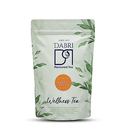 Image of Dabri Anti Diabetic Green Tea 100gm Pouch | Natural Organic Loose Leaf | Rich in Antioxidants | Helps Regulate Blood Sugar & Boost Immunity | Herbal Green Tea with Natural Taste | Wellness Blend