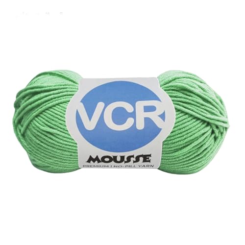 Image of VCR 4 Ply Dusty Green Yarn, 100 Grams Hank, 190 Meters Length, Acrylic Ball for Crochet and Knitting, Soft Crosia Threads, Pack of 1 Yarn, Suitable for DIY Crafts