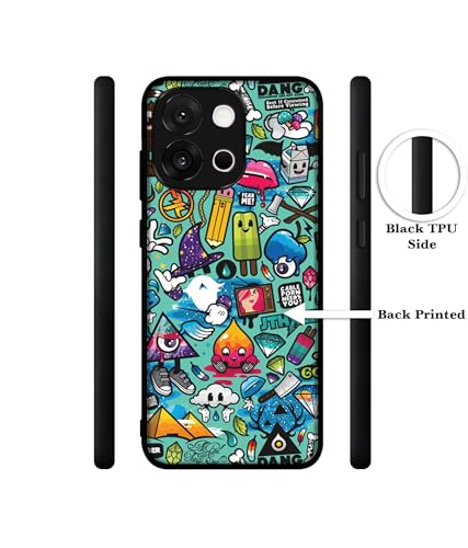 Image of Crazy Design Premium 2D Printed Metal Back Case Cover for OnePlus 13s 5G / 13T 5G