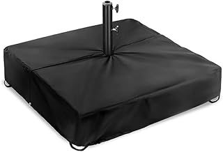 Outdoor Schirmständer Abdeckung 210D Oxford Wasserdicht Schutzhülle mit für Quadratischen Sonnenschirmständer Garten Terrasse Schwarz 25x25x7