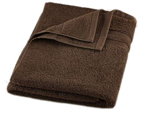 Image of Global Home 100% Cotton Bath Towel II 500 GSM II Brown II 140 X 70 cm - 2pc Set for Gym, Kitchen, Home, Bathroom or Spa, Wash Basin, Hotel