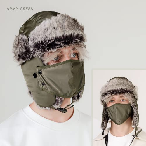 Chok.Lids Waterproof Winter Trappers Unisex Premium Strength Ushanka Ear Flap Chin Strap Cold Weather Outdoor thumb #5