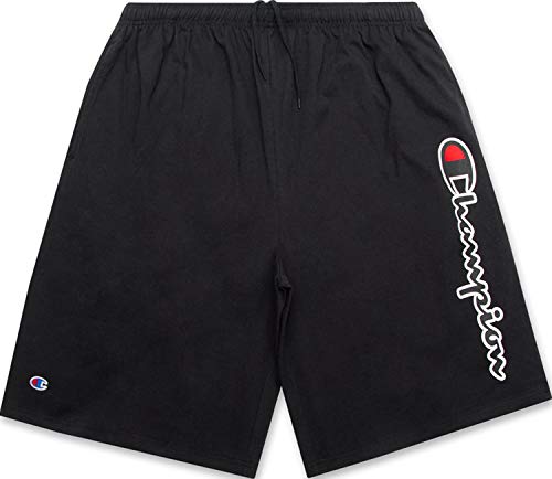 Champion Big and Tall Shorts for Men – Side Script Jersey Athletic Gym Shorts