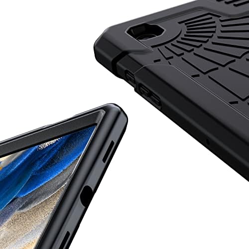 Herize Samsung Galaxy Tab A8 Case 2022 for Boys Girls | Protective 10.5'' Case for Tab A8 with Pencil Holder | Shockproof Samsung Galaxy A8 Tablet Case SM-X200/X205/X207 with Kickstand-Black