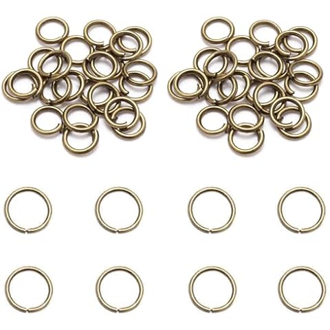 Vokenforu 6 mm Bronze Jump Rings for DIY Cover