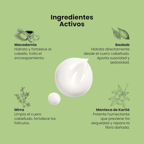 Kit Champu sin sulfatos ni parabenos con mascarilla pelo reparadora y crema protectora - Postalisado Organico Vegano Profesional para tratamiento hidratante y Reparador - Anti Frizz, Nutritivo y Suave - imagen 6