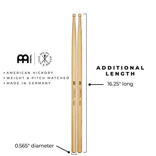 Meinl Percussion Professional Drumstick Bag Bundle With Hybrid 5A Sticks, Bamboo Multi-Rods And Retractable Nylon Brushes, Black, Standard (Msbdl) #TOP3