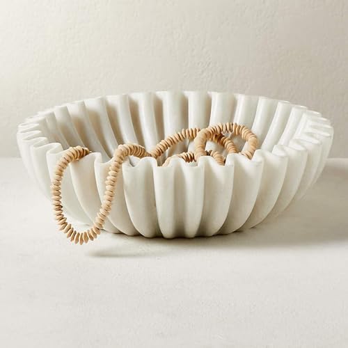 SCHIV 5.9 Inch Fluted Ruffle Decorative …