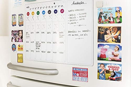 Ímã De Geladeira Planner Calendário Semanal Recados