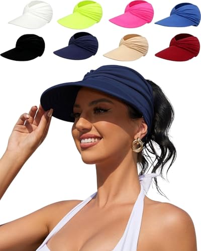 Visera deportiva plegable con protección UV para mujer miniatura 1