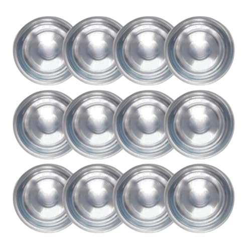 Image of Heavy Gauge Steel Laser Halva Plates, Old Style Quarter Plate /Breakfast Plates /Poha Plate, 14 cm Quarter Plate (12)