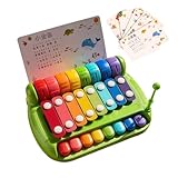 Juguete de piano – Instrumento de percusión educativo – Teclado plano y para niños – Para niños de más de 6 años, dormitorio, salón, guardería y cuna