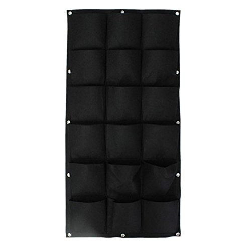 LIJUMN Sac À Plantes Mural 18/36 Poches - Sac De Plantation Vertical - Jardinière Design À Suspendre - Mur Végétal Extérieur - Jardin Mural Souple en Feutre Résistant Et Écologique Cover