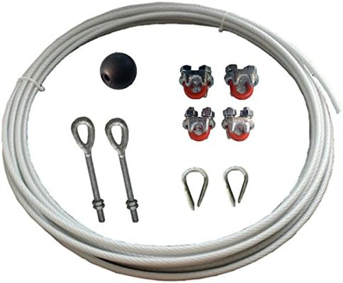 Amazon.com: Festoon Wire Rope Kit L 20FT Flat Cable : Industrial ...