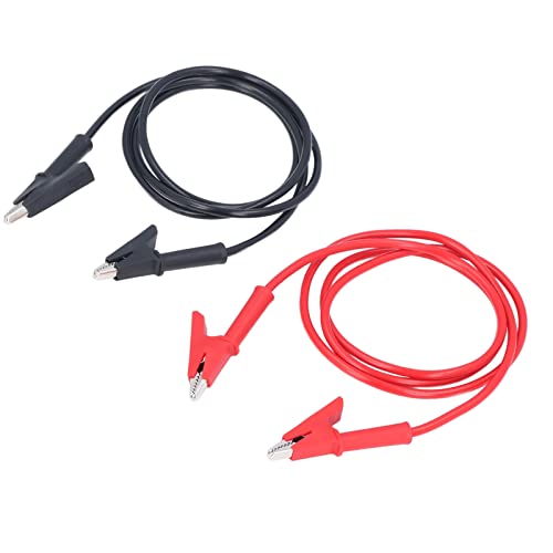 Crocodiles Clip Test Leads, Dual Ended Crocodiles Wire Cable 1Set for