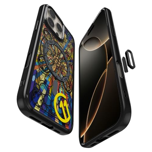 Image of Spigen Ultra Hybrid T MagFit Back Cover Case for iPhone 16 Pro, c11 Collection, MagSafe Compatible, Camera Control Covered, 3D Effect with Hexa-Layer Print - PC+TPU | Magnolia