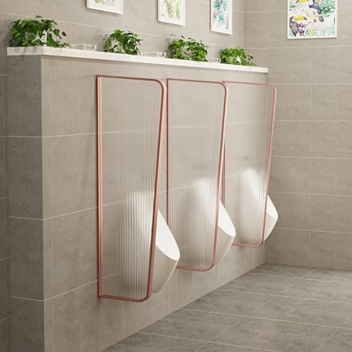 Wall-Mounted Stainless Steel Urinal - 2PCS Commercial Grade, Tempered Design for Enhanced Privacy in Public Restrooms, Durable & Easy to Clean