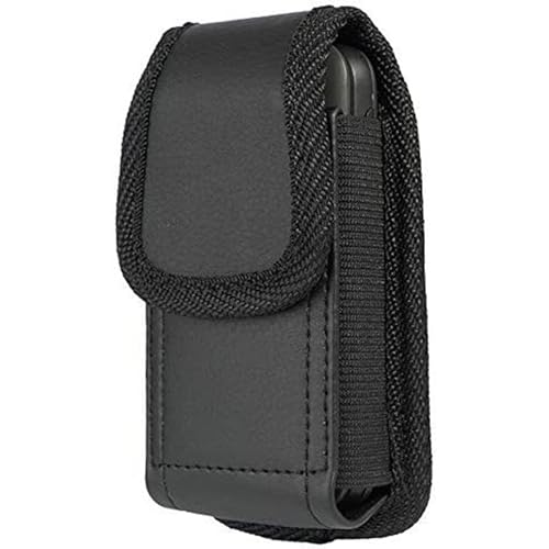 Flip Phone Case,with Belt Loop Clip Magnetic Closure Leather Wallet Case for Alcatel Go,TCL Flip 4/3, Blu Cingular Flex 2,Consumer Cellular IRIS, Nokia 2720 2760 2780,Leather