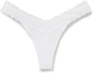 Woman's Lace and Microfiber ‘80s Style Brazilian
