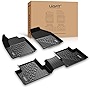 LASFIT Floor Mats for 2015-2023 Jeep Cherokee (Not Fit for Grand Cherokee Model), All Weather TPE Custom Fit Car Floor Liners, 1st & 2nd Row, Black
