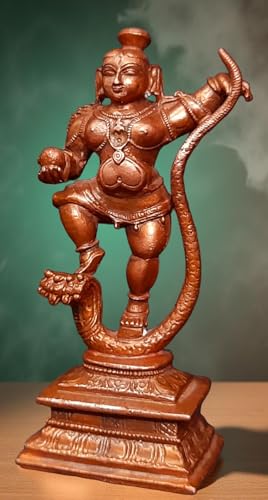 Image of Kalinganarthana Krishna Copper Murti | Idol - 4.4 Inch | 330 g